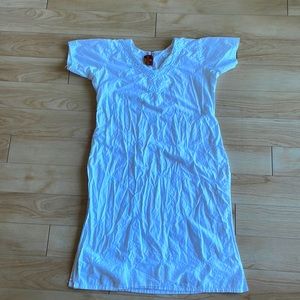 ROOPAM SAREES white cotton made in India size small casual